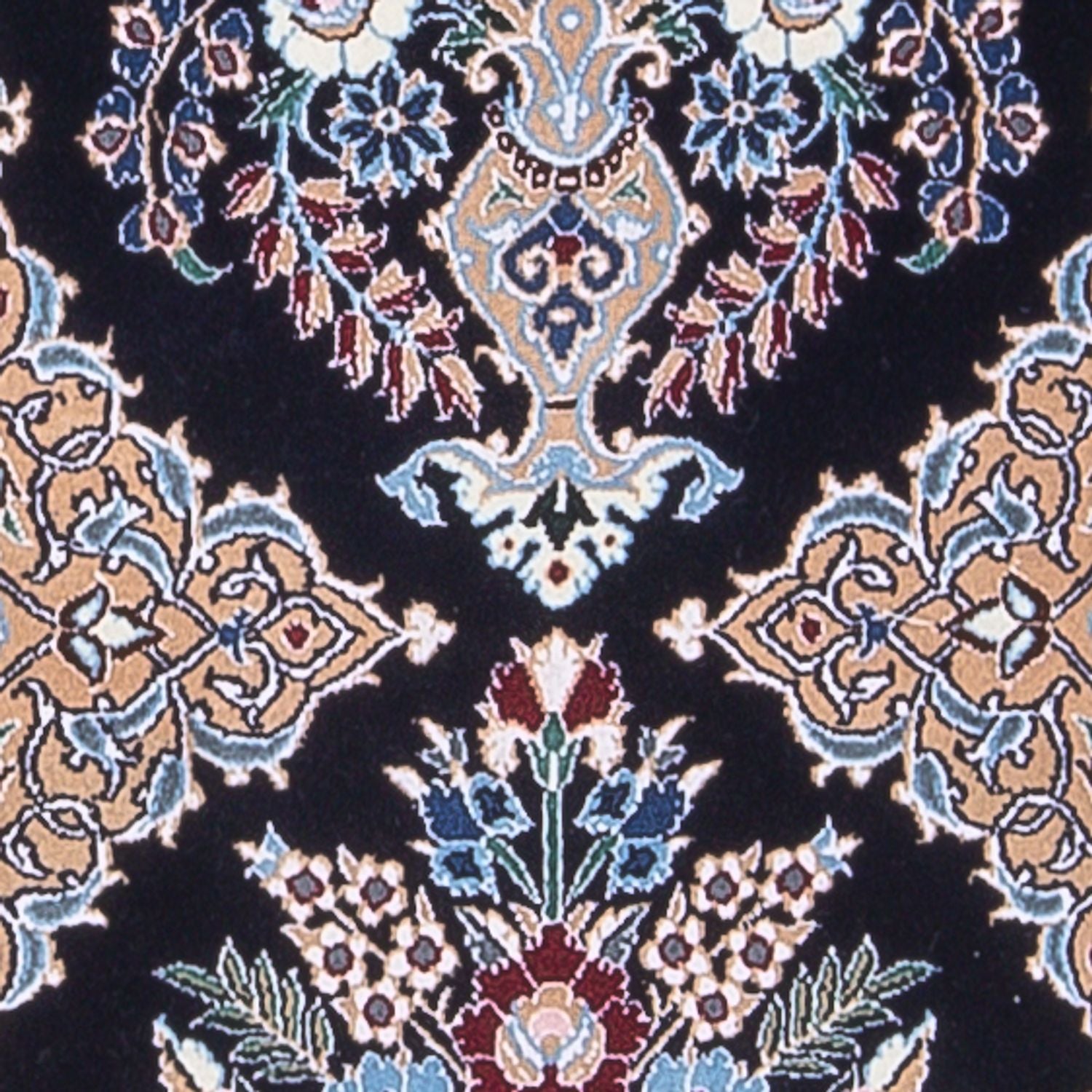 Alfombra de pasillo Alfombra Persa - Nain - Prima - 230 x 47 cm - azul oscuro