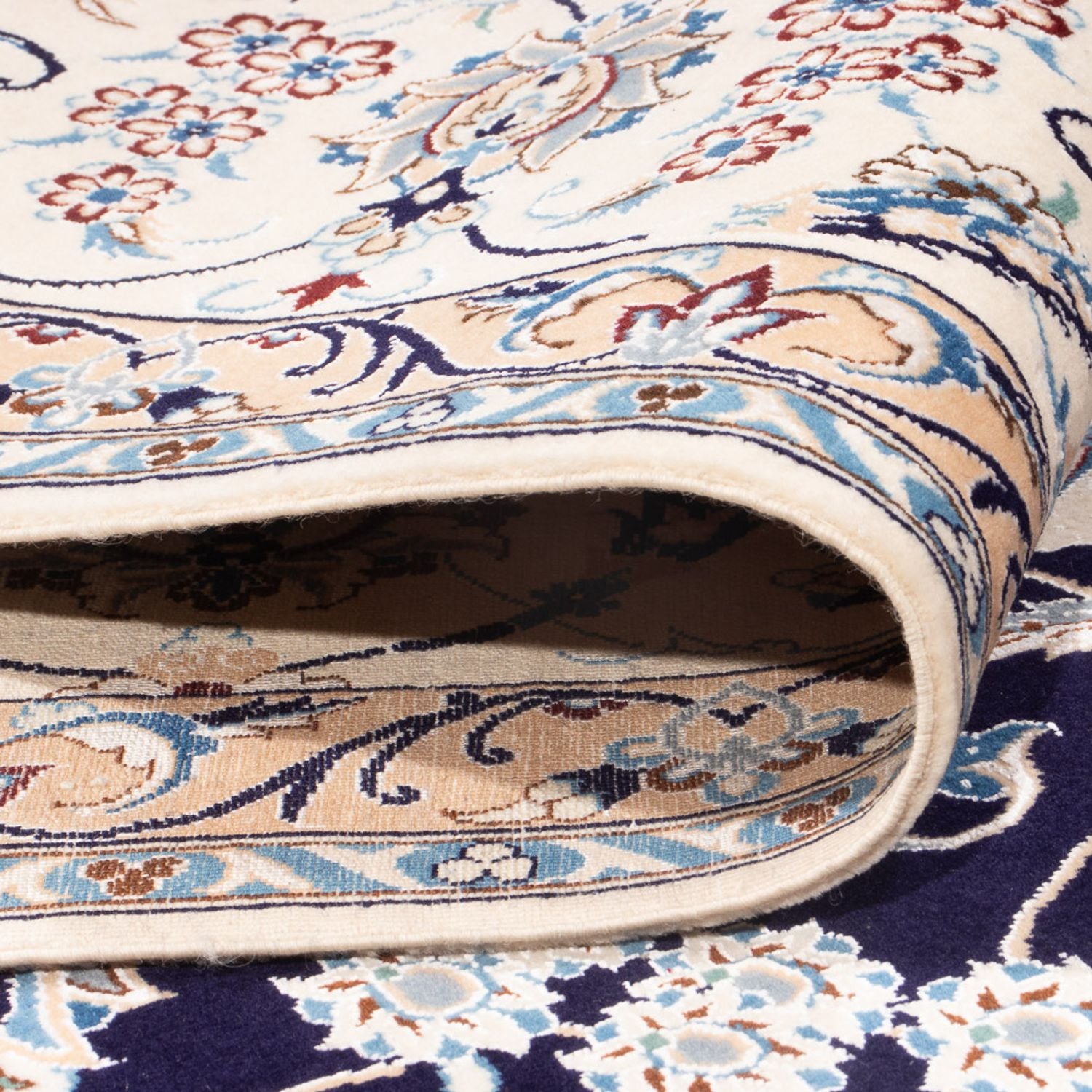 Alfombra Persa - Nain - Prima - 260 x 205 cm - azul oscuro