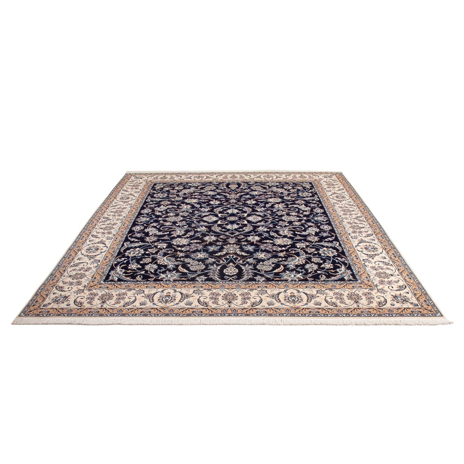Alfombra Persa - Nain - Prima - 260 x 205 cm - azul oscuro