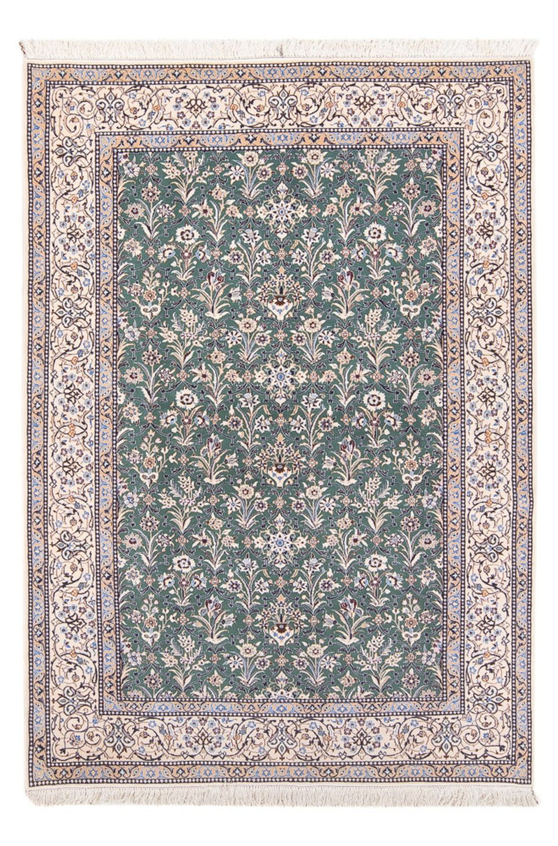 Alfombra Persa - Nain - Prima - 205 x 130 cm - verde menta