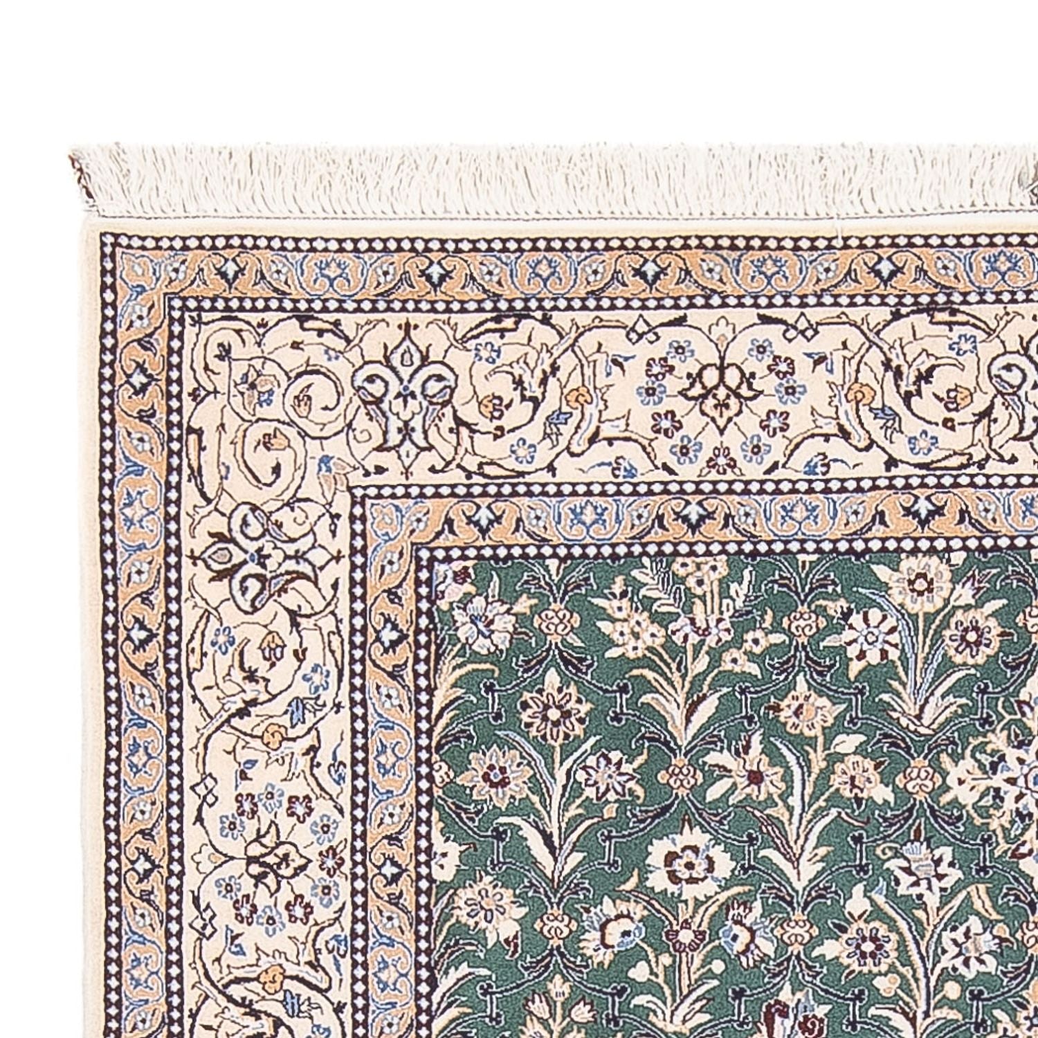 Alfombra Persa - Nain - Prima - 205 x 130 cm - verde menta