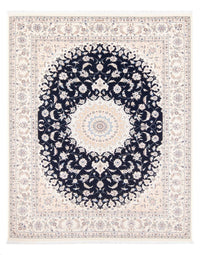 Alfombra Persa - Nain - Prima - 198 x 132 cm - azul oscuro