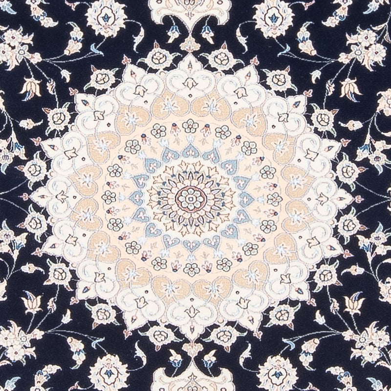 Alfombra Persa - Nain - Prima - 198 x 132 cm - azul oscuro