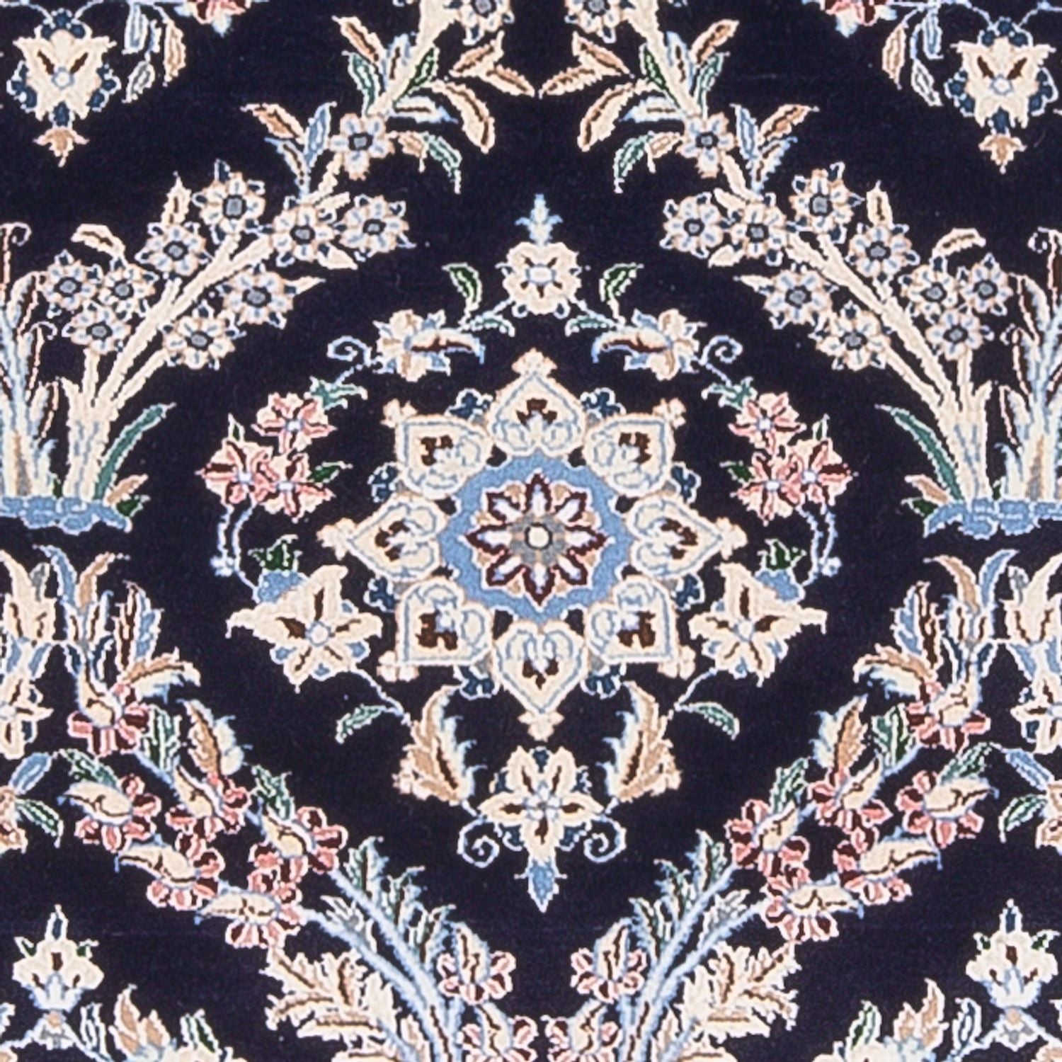 Alfombra Persa - Nain - Prima - 142 x 98 cm - azul oscuro