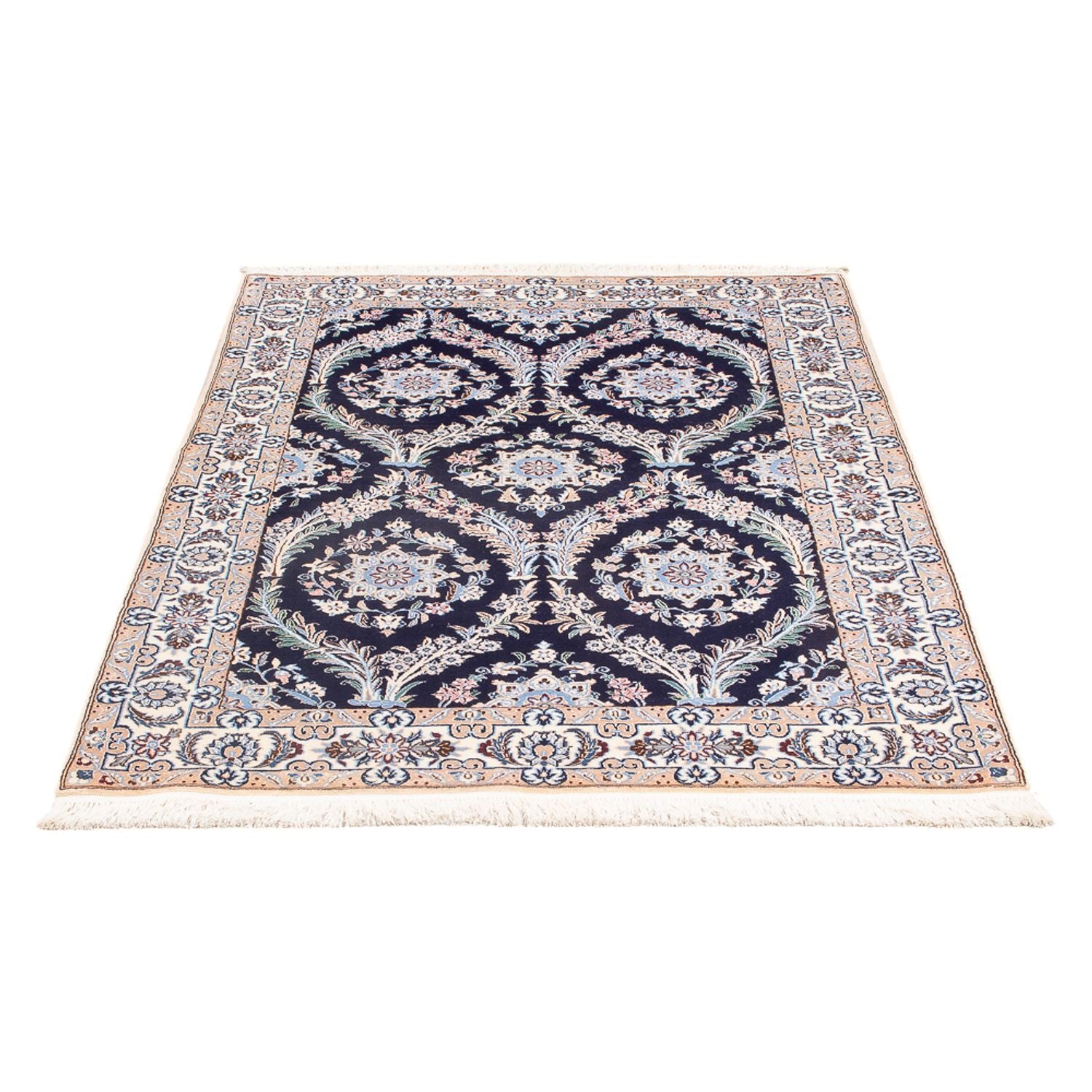 Alfombra Persa - Nain - Prima - 142 x 98 cm - azul oscuro