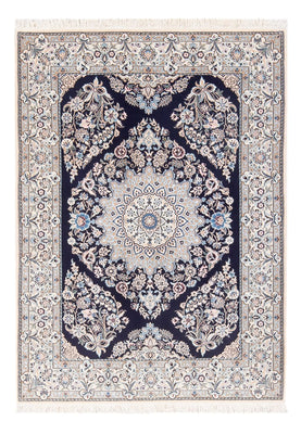 Alfombra Persa - Nain - Prima - 147 x 104 cm - azul oscuro