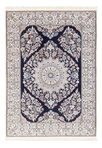 Alfombra Persa - Nain - Prima - 147 x 104 cm - azul oscuro