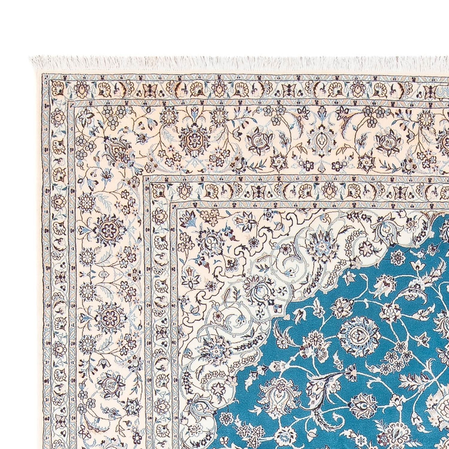 Alfombra Persa - Nain - Prima - 308 x 208 cm - azul