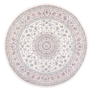 Alfombra Persa - Nain - Prima redondo  - 247 x 247 cm - crema