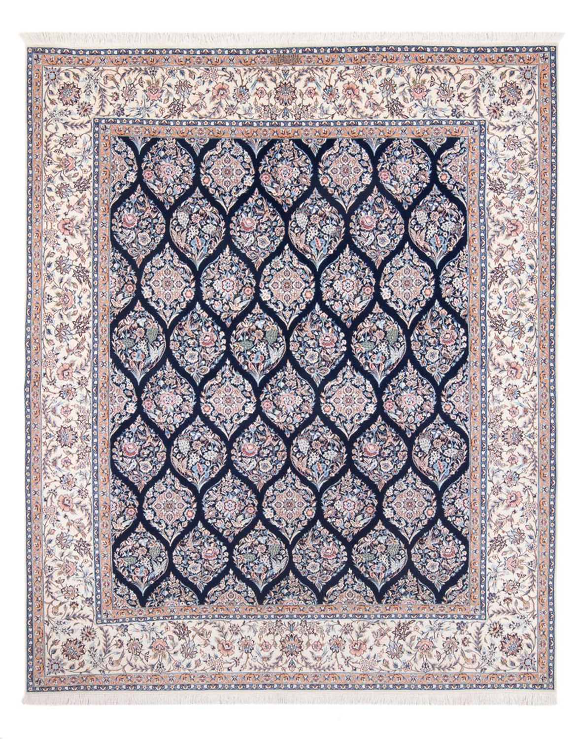 Alfombra Persa - Nain - Prima - 255 x 204 cm - azul oscuro