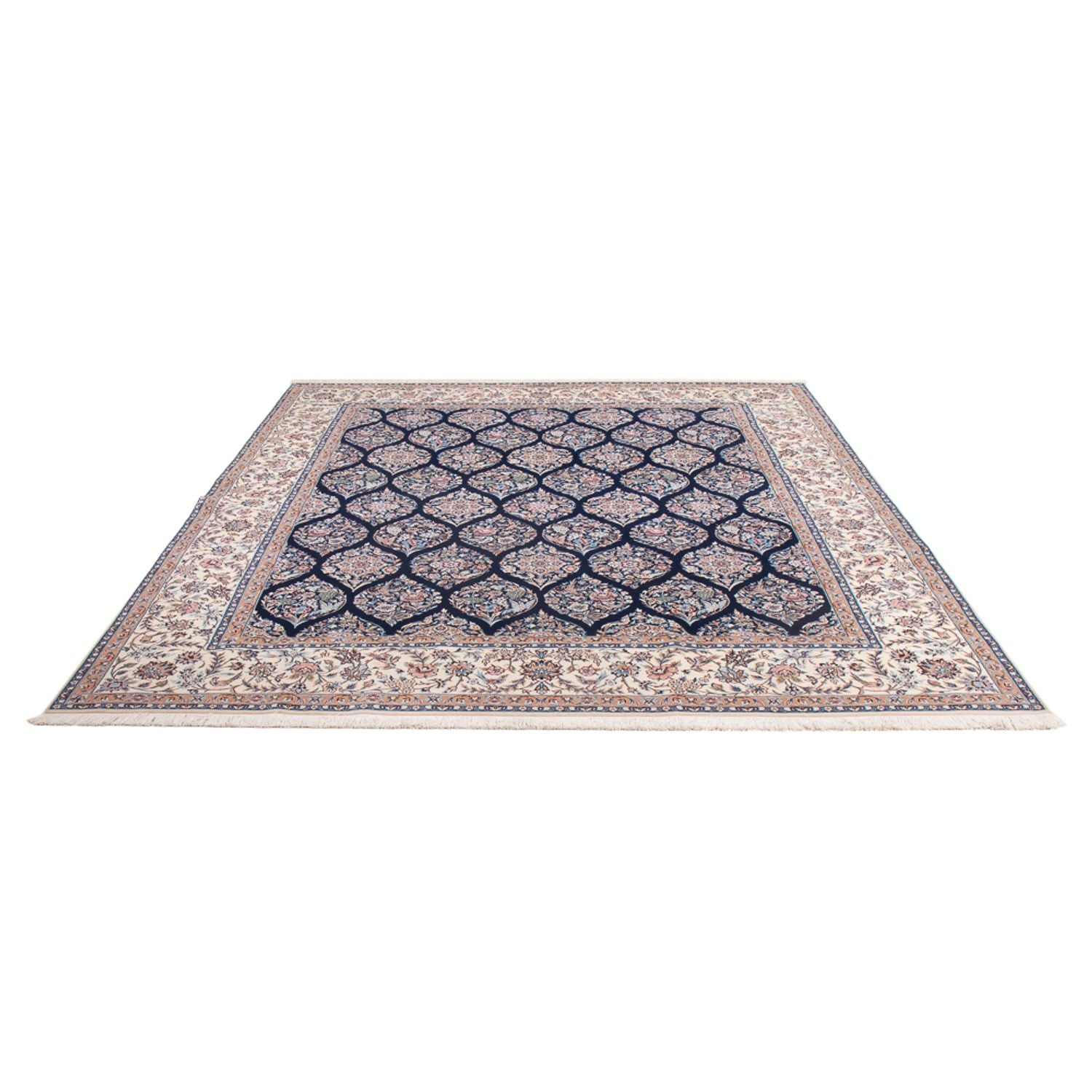 Alfombra Persa - Nain - Prima - 255 x 204 cm - azul oscuro