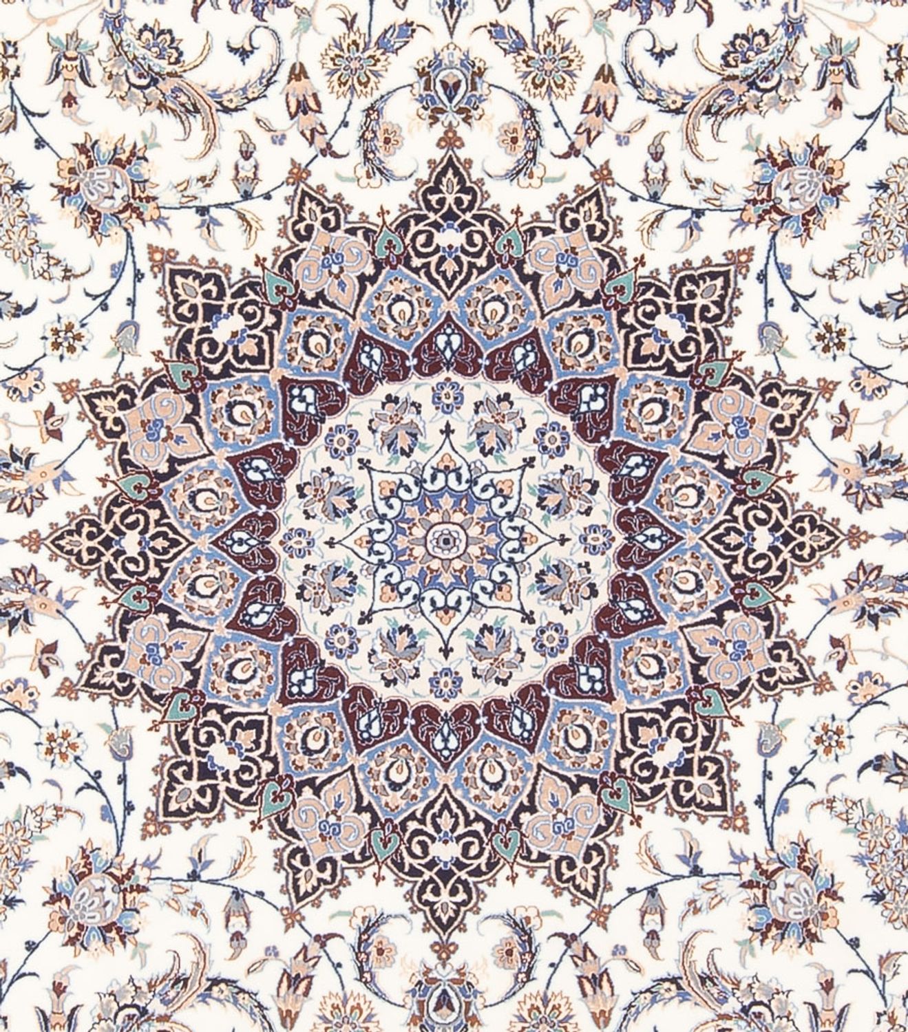 Alfombra Persa - Nain - Prima cuadrado  - 308 x 308 cm - crema