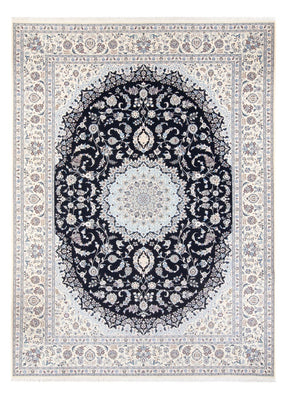 Alfombra Persa - Nain - Prima - 345 x 252 cm - azul oscuro