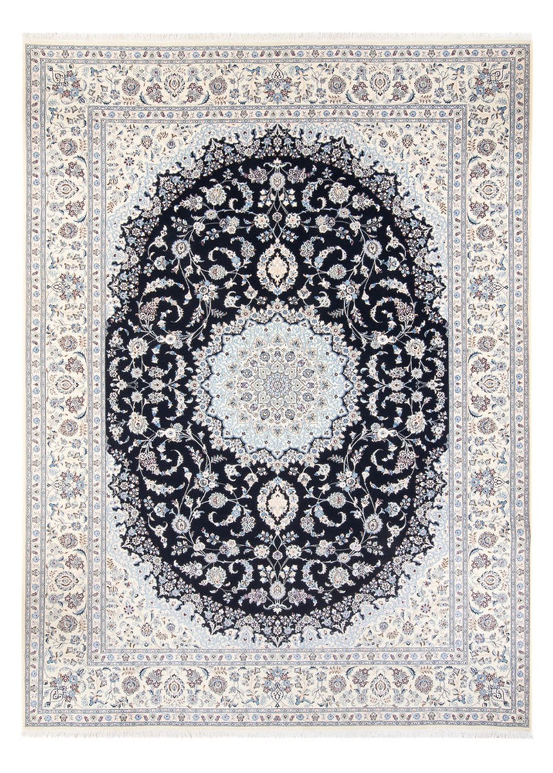 Alfombra Persa - Nain - Prima - 345 x 252 cm - azul oscuro