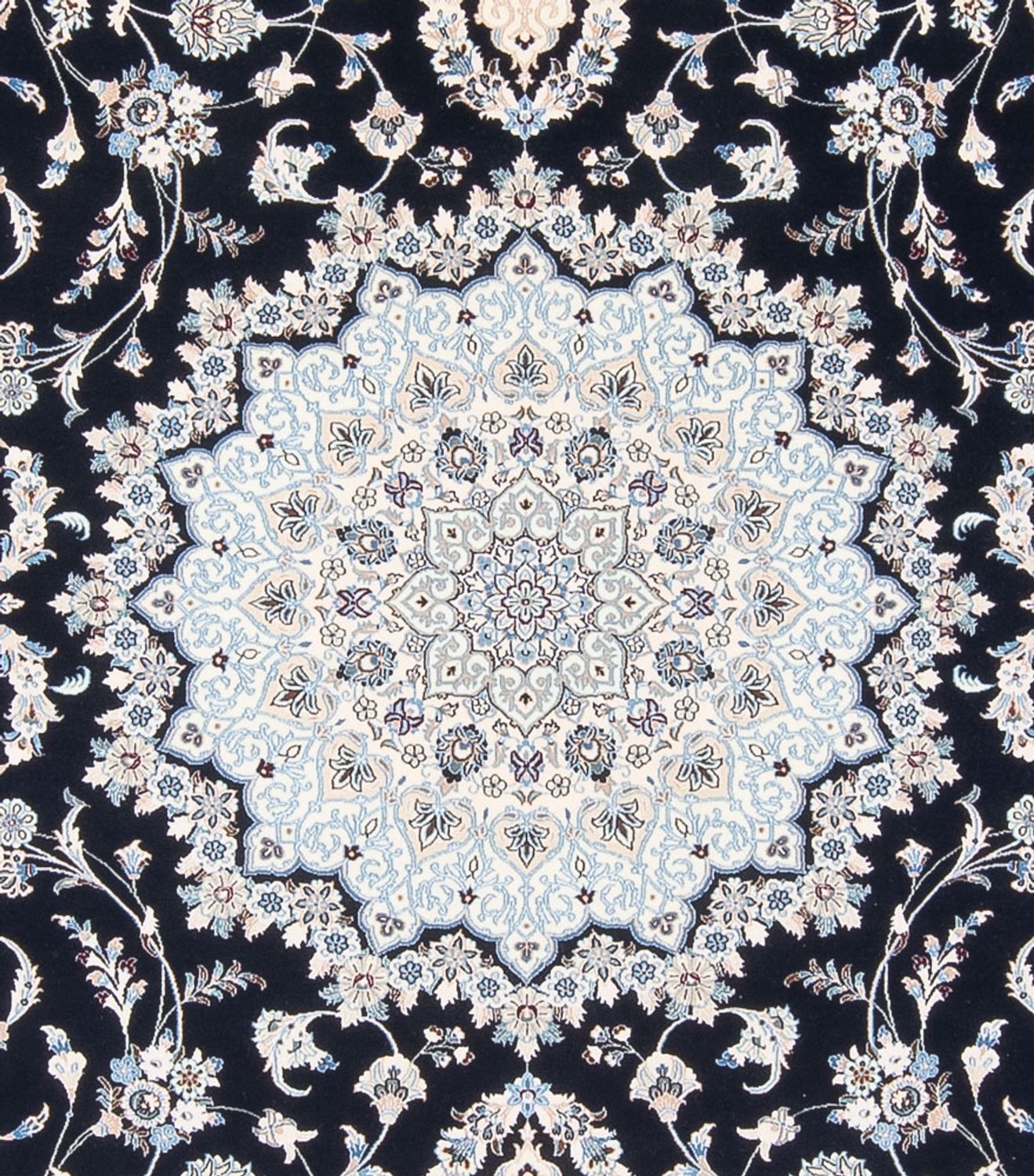 Alfombra Persa - Nain - Prima - 345 x 252 cm - azul oscuro