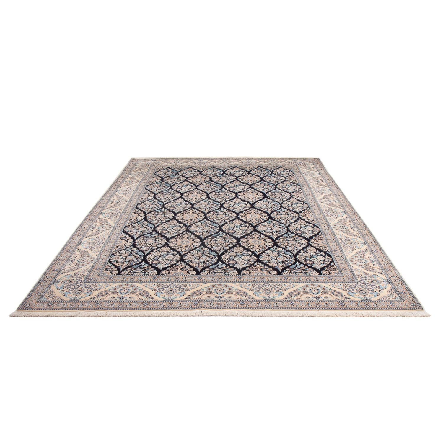 Alfombra Persa - Nain - Prima - 302 x 200 cm - azul oscuro