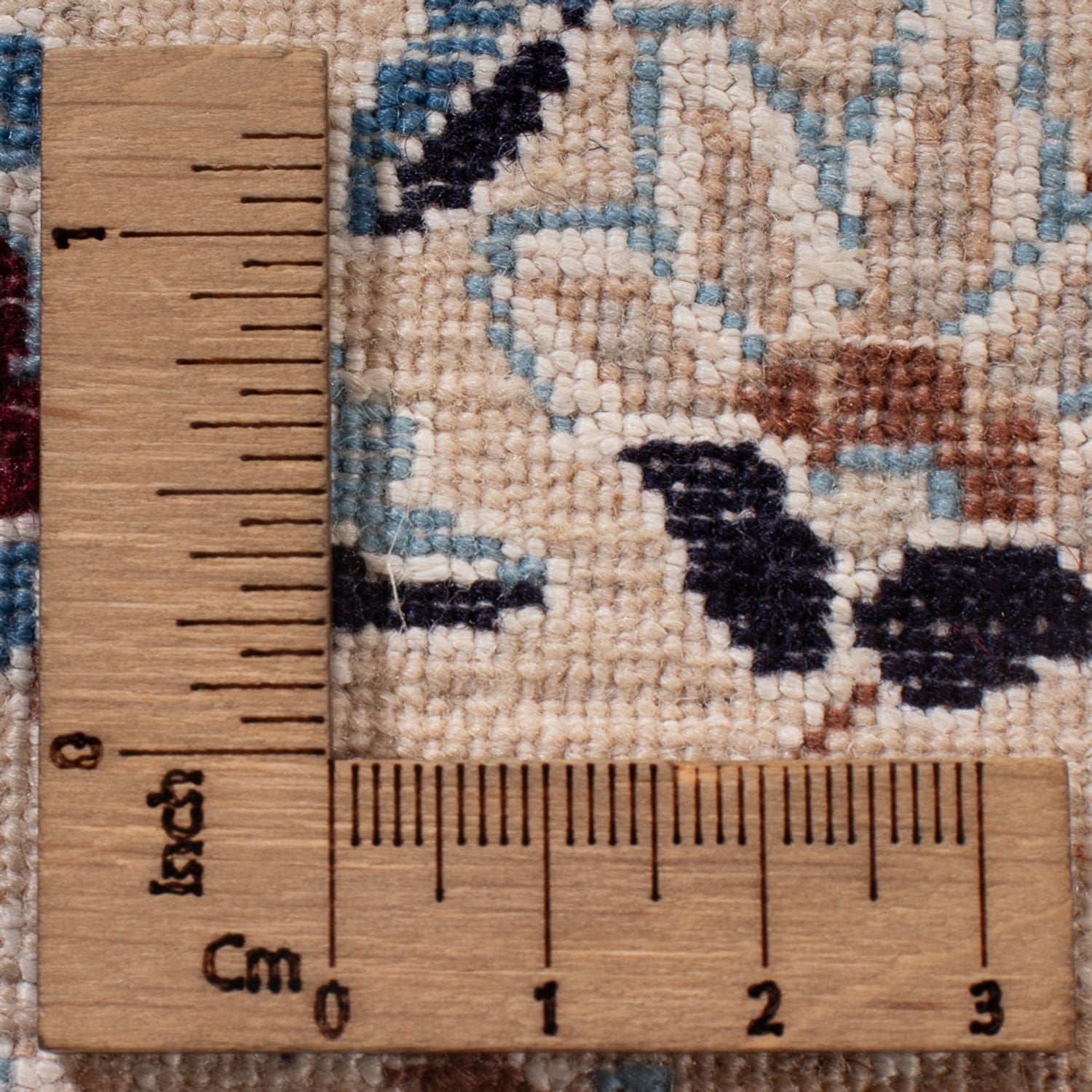 Alfombra Persa - Nain - Prima - 302 x 200 cm - azul oscuro