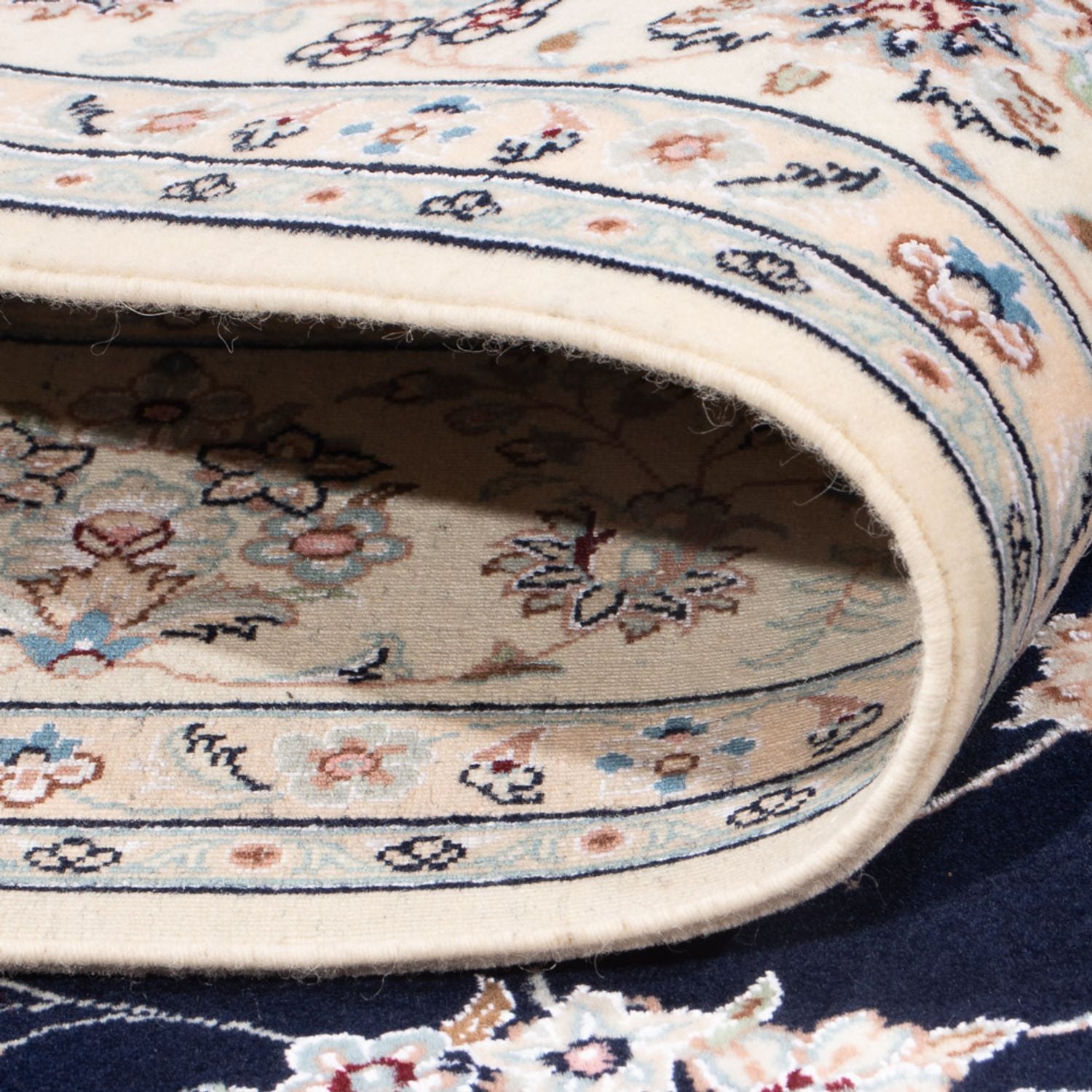 Alfombra Persa - Nain - Prima - 203 x 151 cm - azul oscuro
