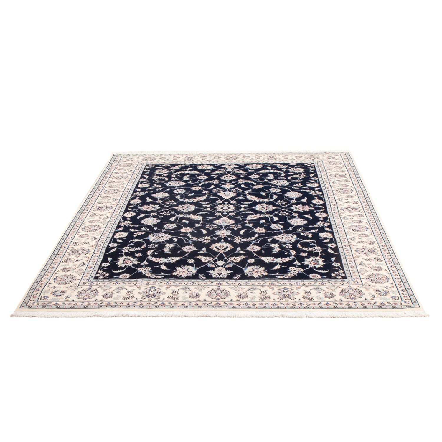 Alfombra Persa - Nain - Prima - 203 x 151 cm - azul oscuro