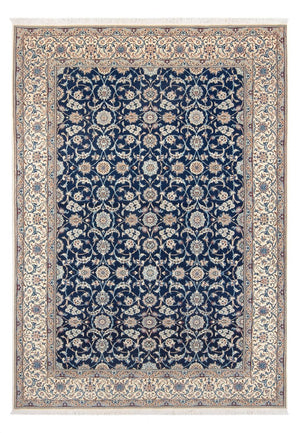 Alfombra Persa - Nain - Prima - 240 x 165 cm - azul oscuro
