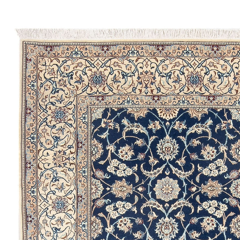 Alfombra Persa - Nain - Prima - 240 x 165 cm - azul oscuro