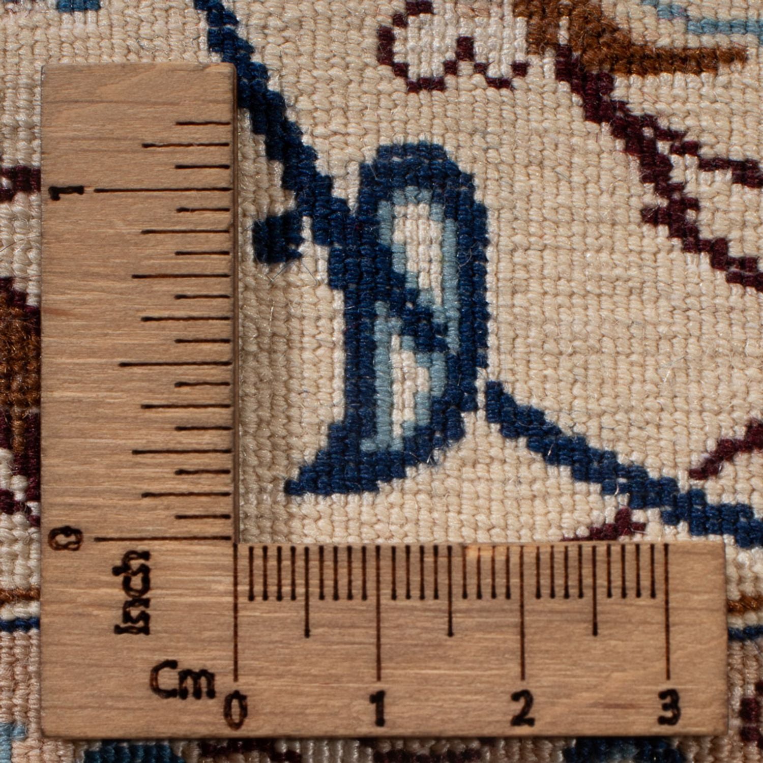 Alfombra Persa - Nain - Prima - 240 x 165 cm - azul oscuro