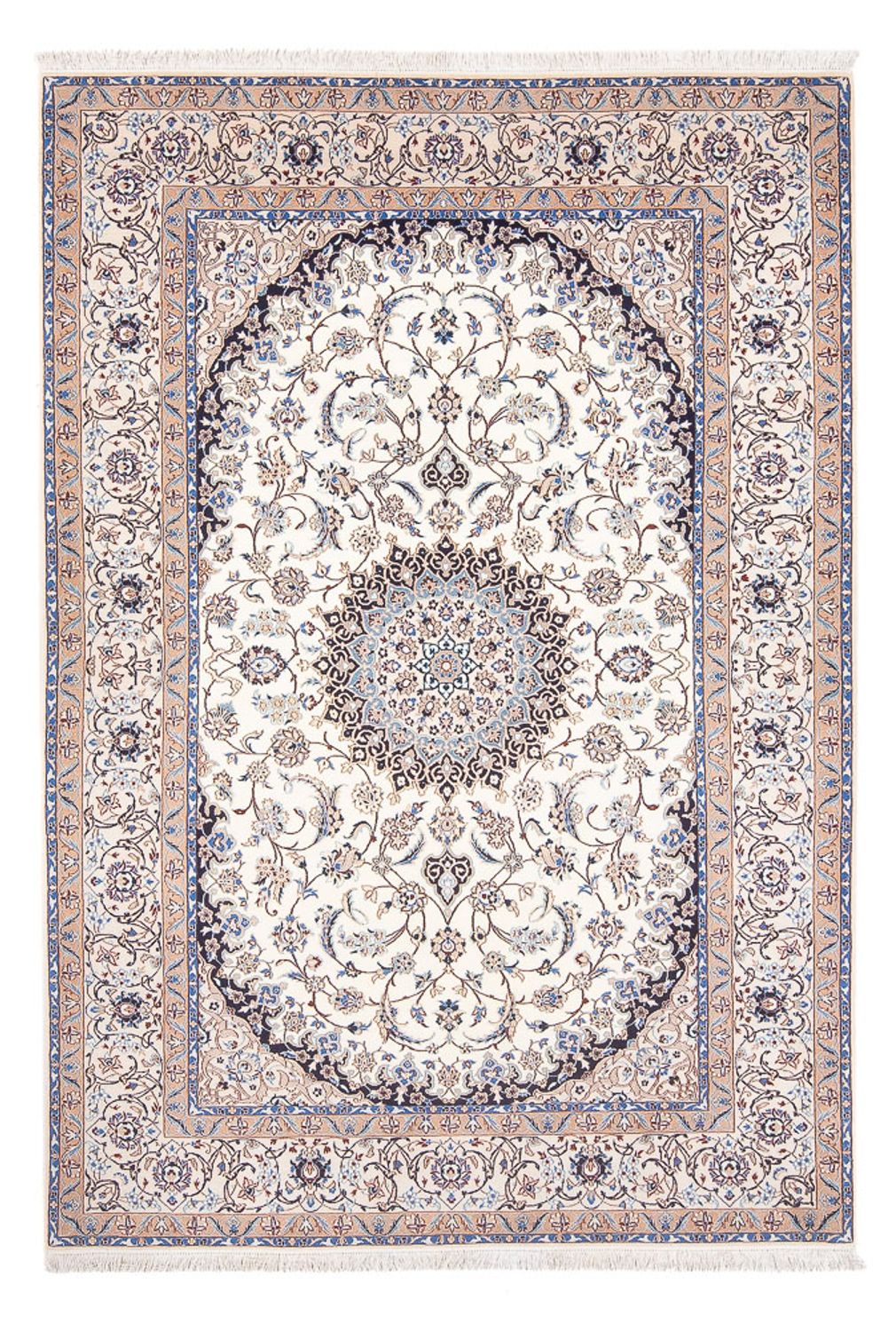 Alfombra Persa - Nain - Prima - 235 x 152 cm - crema