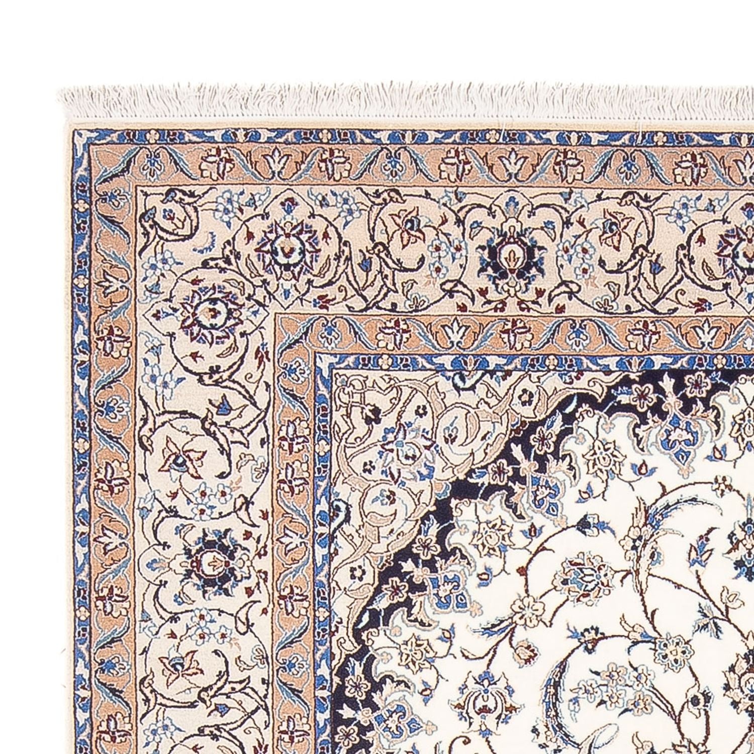 Alfombra Persa - Nain - Prima - 235 x 152 cm - crema