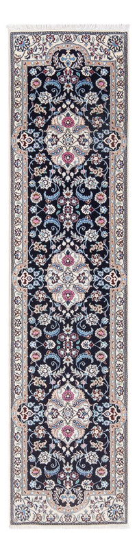 Alfombra de pasillo Alfombra Persa - Nain - Prima - 196 x 50 cm - azul oscuro