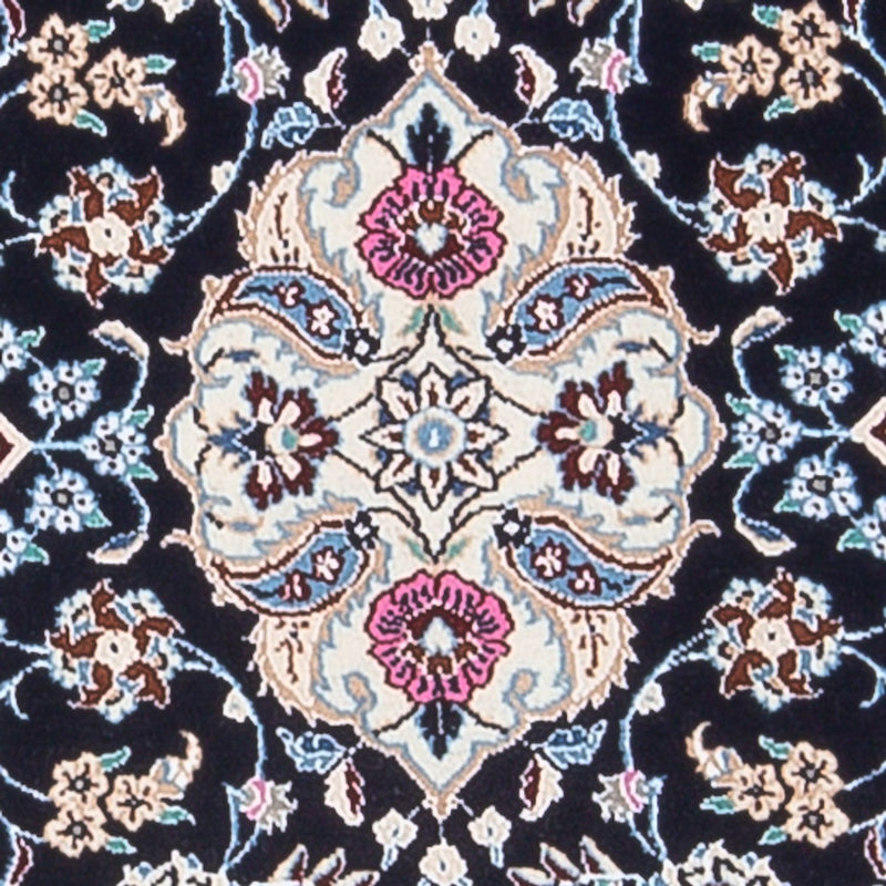 Alfombra de pasillo Alfombra Persa - Nain - Prima - 196 x 50 cm - azul oscuro