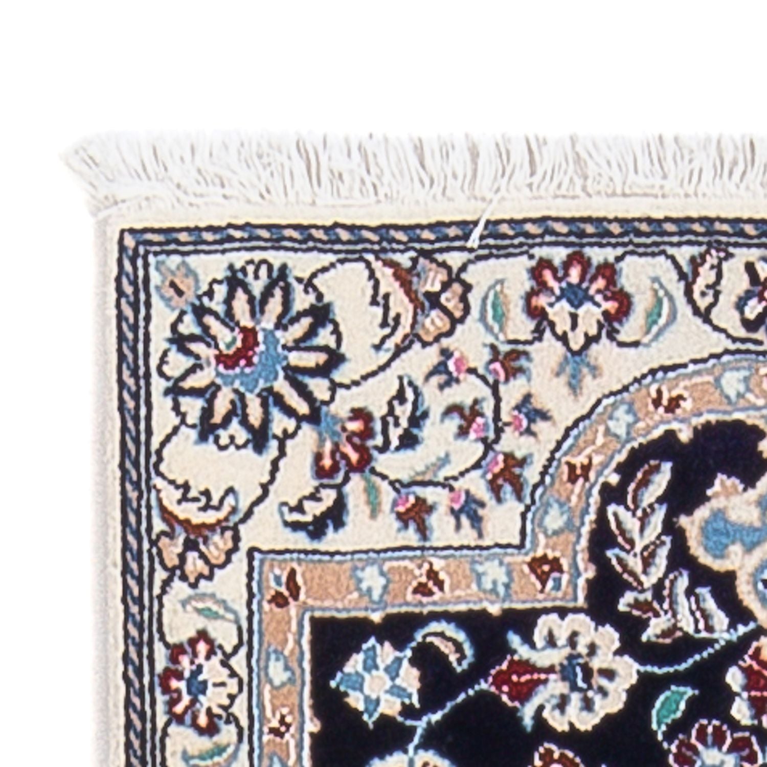 Alfombra de pasillo Alfombra Persa - Nain - Prima - 196 x 50 cm - azul oscuro