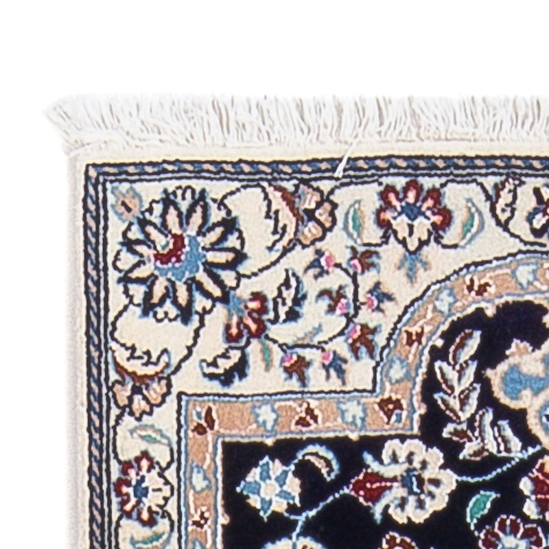 Alfombra de pasillo Alfombra Persa - Nain - Prima - 196 x 50 cm - azul oscuro