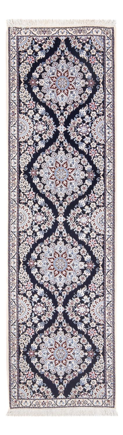 Alfombra de pasillo Alfombra Persa - Nain - Prima - 188 x 58 cm - azul oscuro