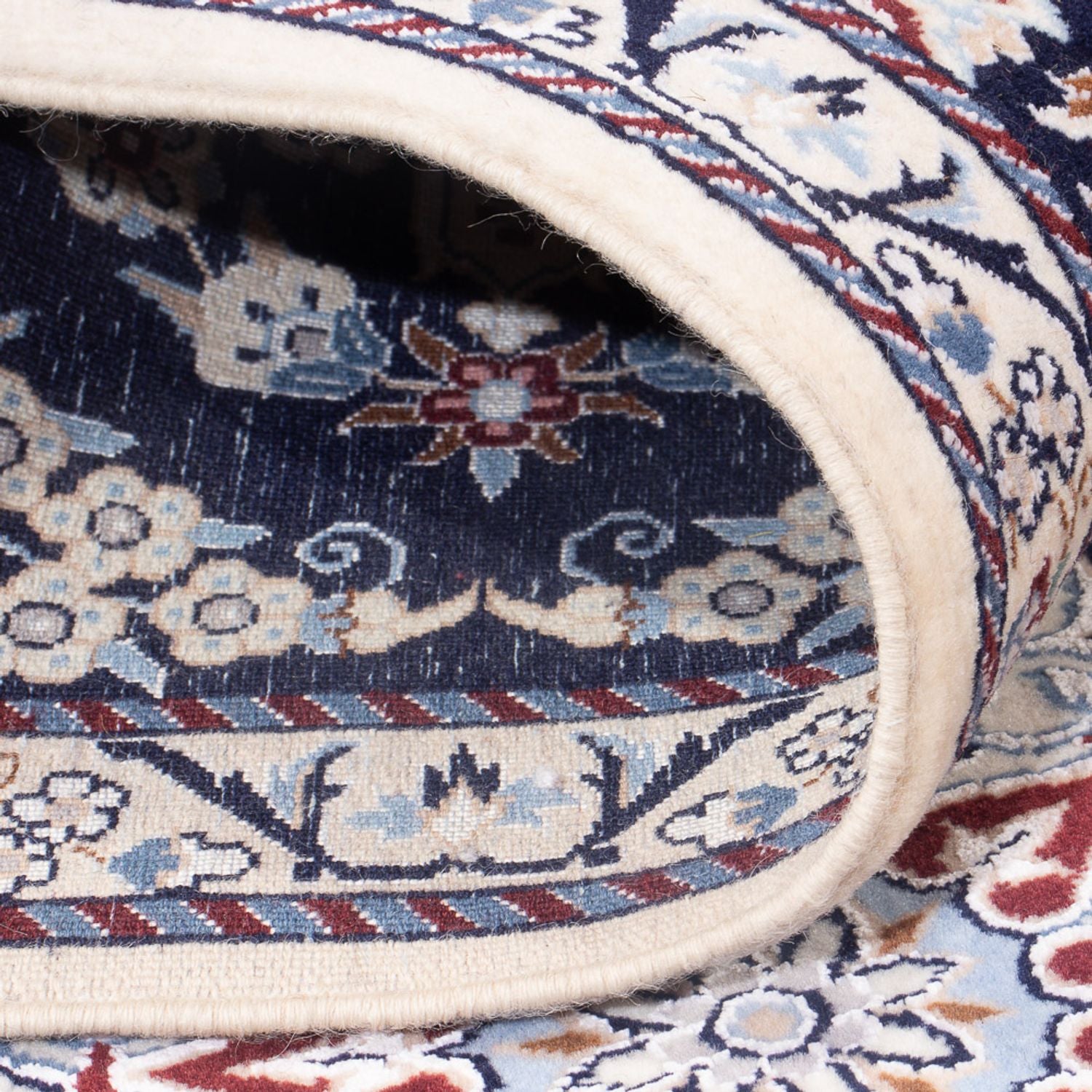 Alfombra de pasillo Alfombra Persa - Nain - Prima - 188 x 58 cm - azul oscuro
