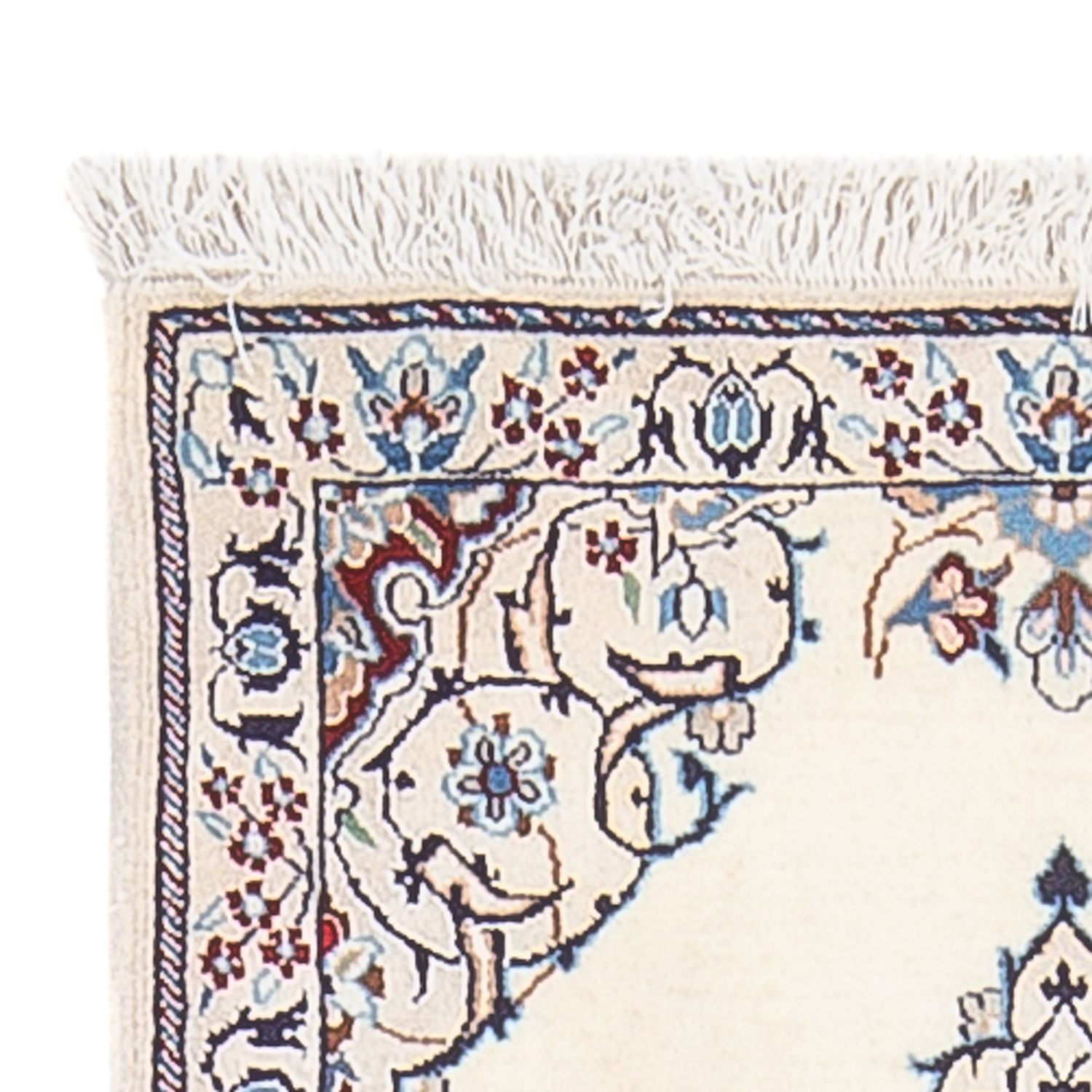 Alfombra de pasillo Alfombra Persa - Nain - Prima - 153 x 49 cm - crema