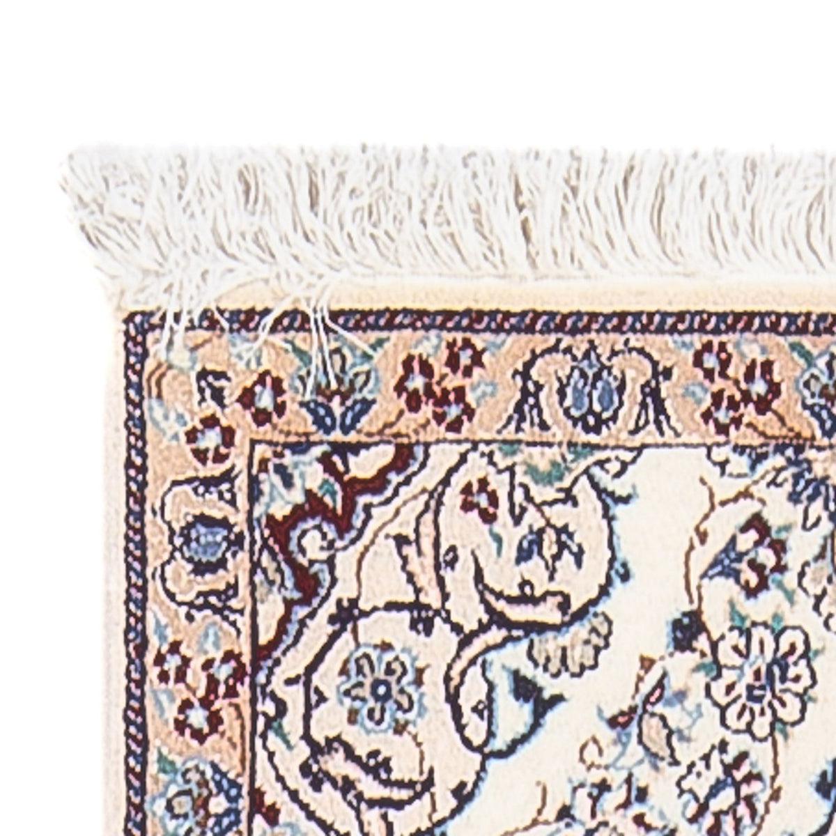 Alfombra de pasillo Alfombra Persa - Nain - Prima - 147 x 48 cm - crema