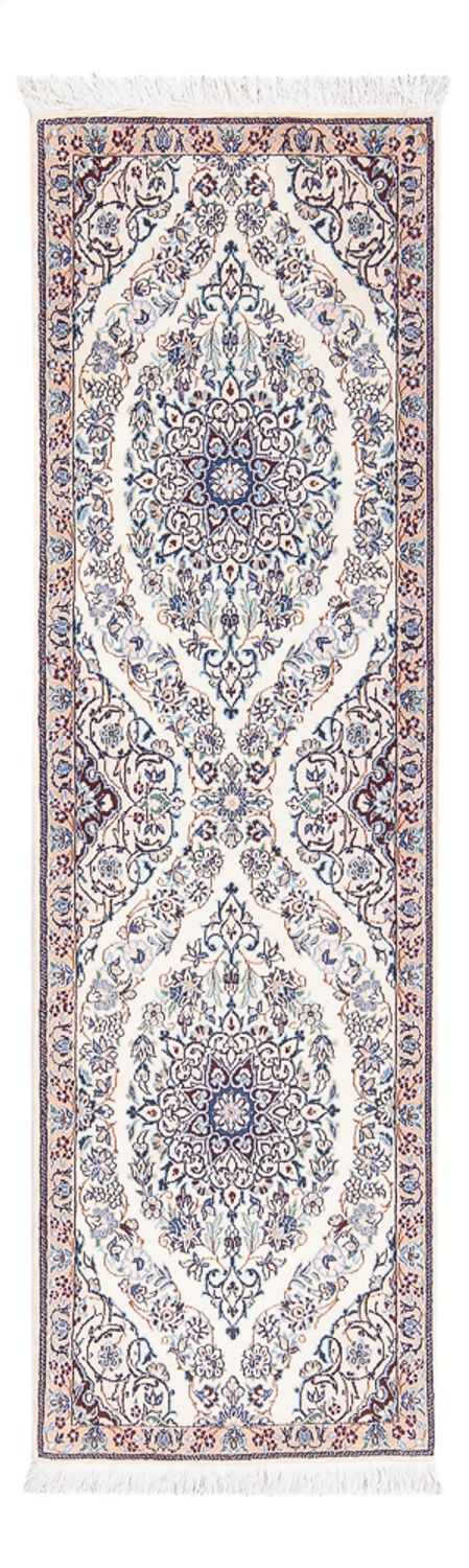 Alfombra de pasillo Alfombra Persa - Nain - Prima - 150 x 50 cm - crema