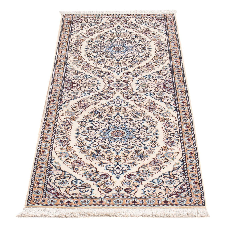 Alfombra de pasillo Alfombra Persa - Nain - Prima - 150 x 48 cm - beige oscuro