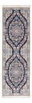 Alfombra de pasillo Alfombra Persa - Nain - Prima - 150 x 50 cm - azul oscuro