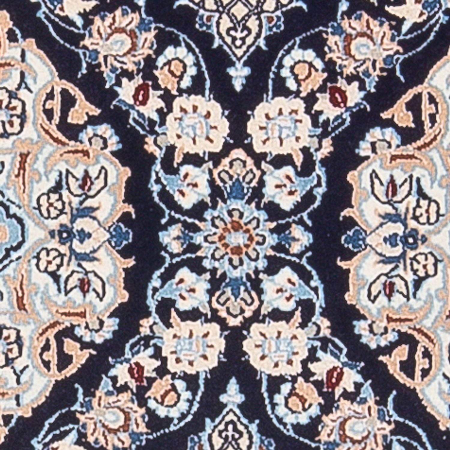 Alfombra de pasillo Alfombra Persa - Nain - Prima - 150 x 50 cm - azul oscuro