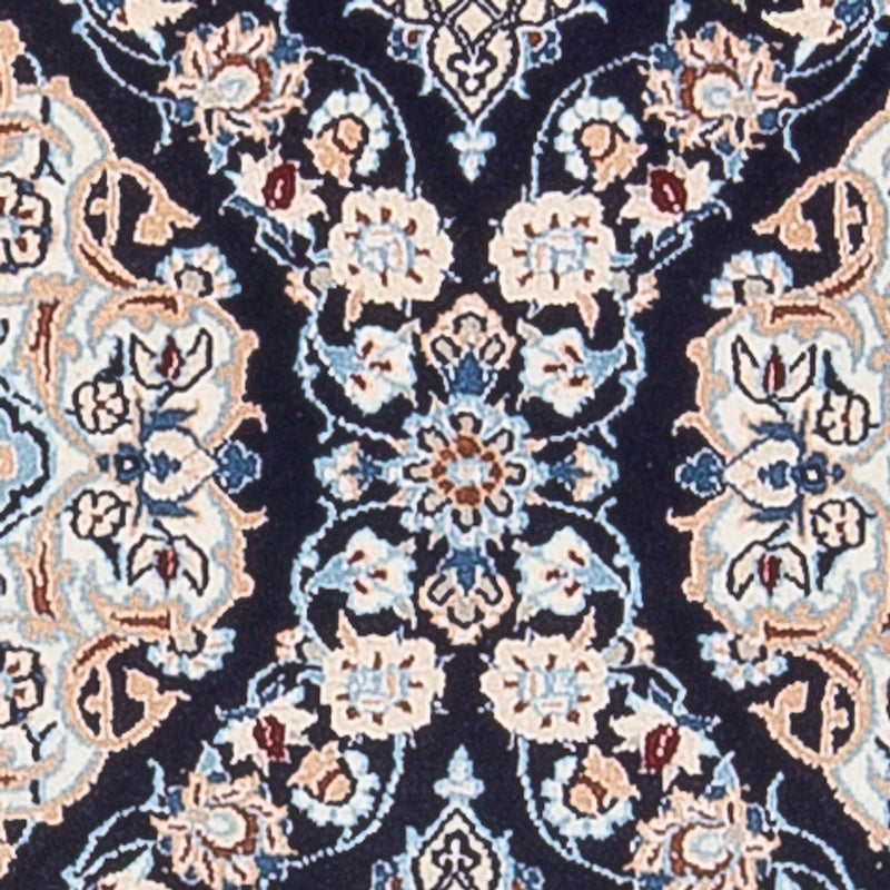 Alfombra de pasillo Alfombra Persa - Nain - Prima - 150 x 50 cm - azul oscuro