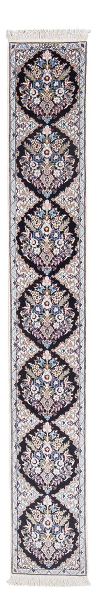 Alfombra de pasillo Alfombra Persa - Nain - Prima - 215 x 33 cm - azul oscuro