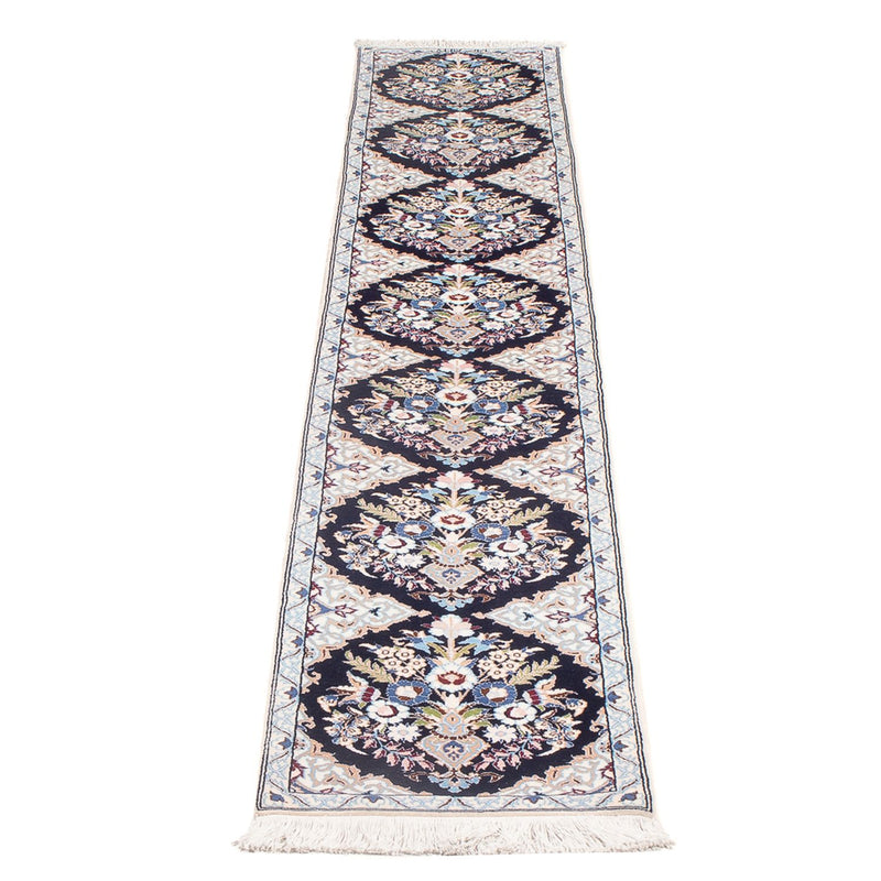 Alfombra de pasillo Alfombra Persa - Nain - Prima - 215 x 33 cm - azul oscuro