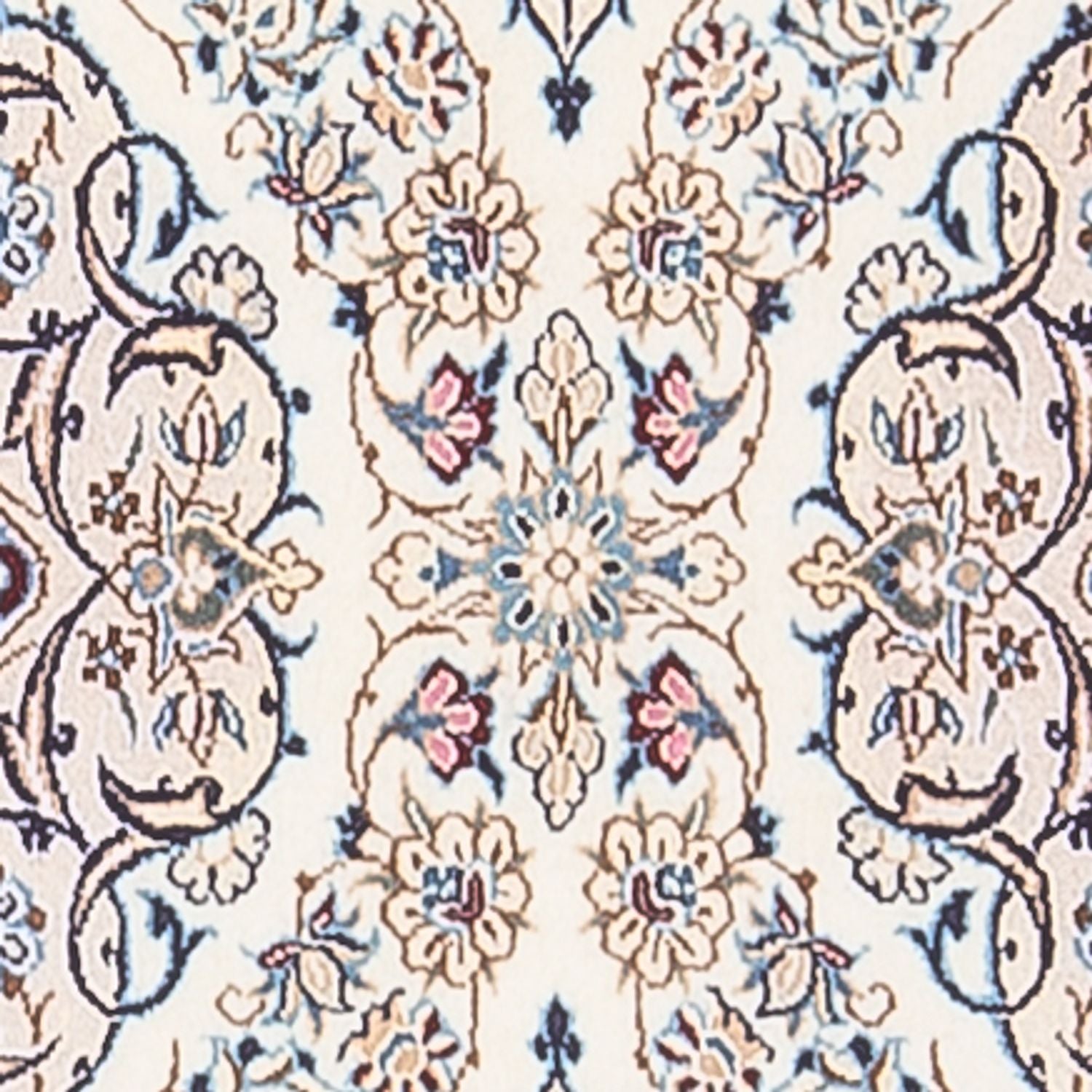 Alfombra de pasillo Alfombra Persa - Nain - Prima - 156 x 48 cm - crema