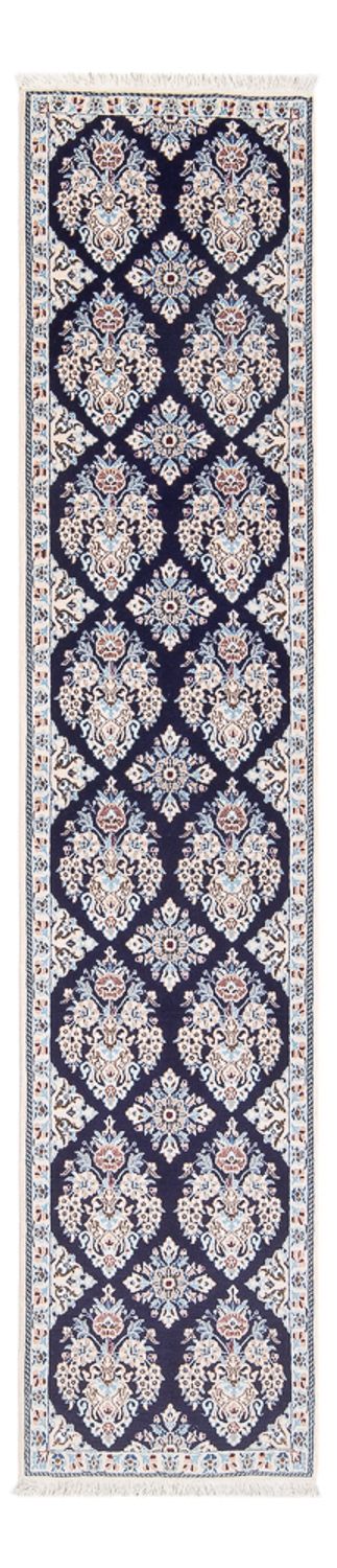 Alfombra de pasillo Alfombra Persa - Nain - Prima - 210 x 48 cm - azul oscuro
