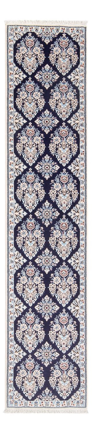 Alfombra de pasillo Alfombra Persa - Nain - Prima - 210 x 48 cm - azul oscuro