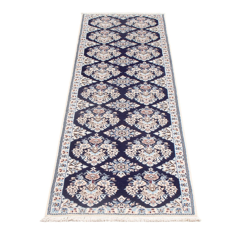 Alfombra de pasillo Alfombra Persa - Nain - Prima - 210 x 48 cm - azul oscuro