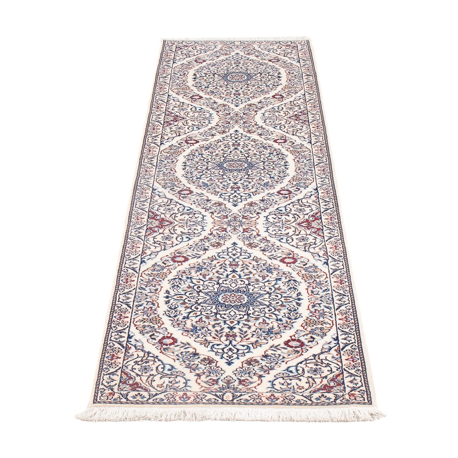Alfombra de pasillo Alfombra Persa - Nain - Prima - 209 x 49 cm - beige oscuro