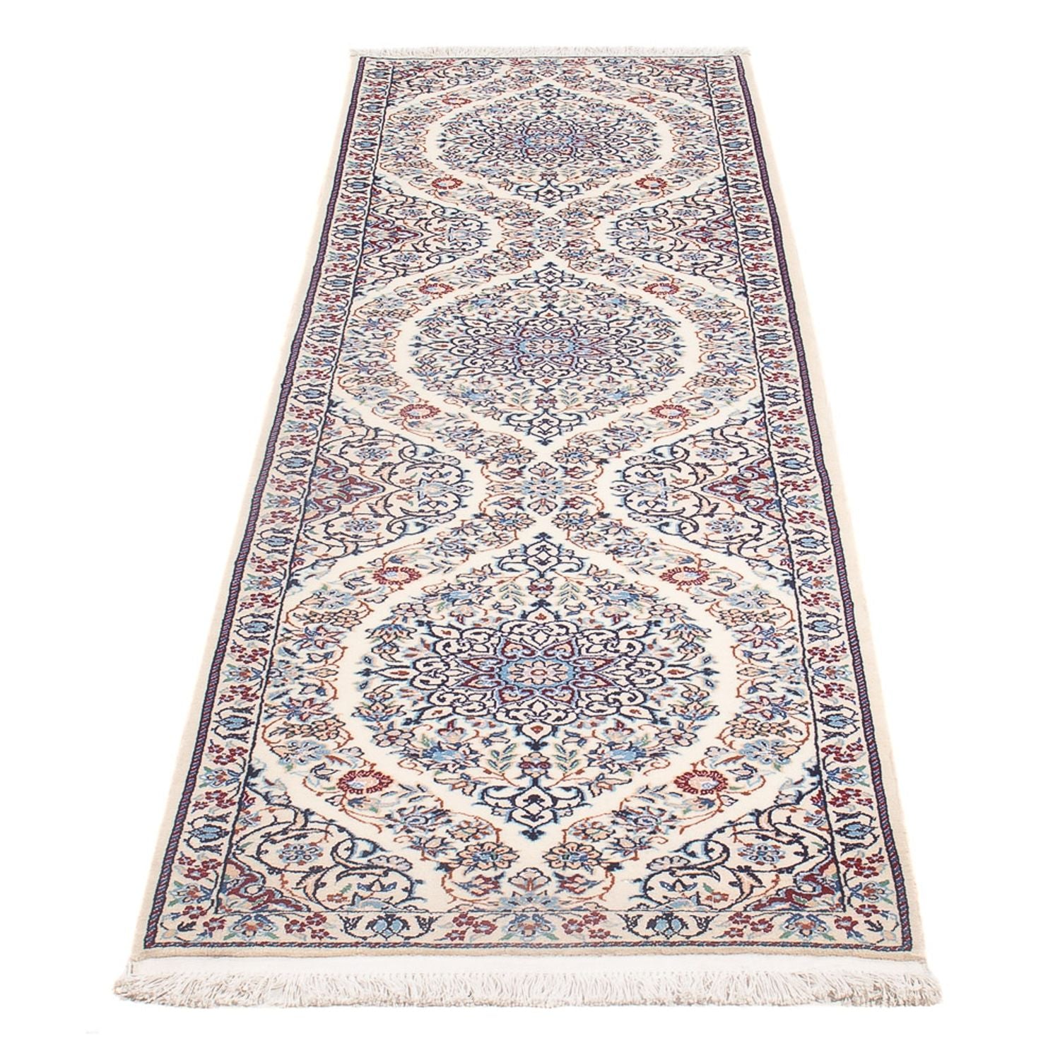 Alfombra de pasillo Alfombra Persa - Nain - Prima - 220 x 57 cm - beige oscuro