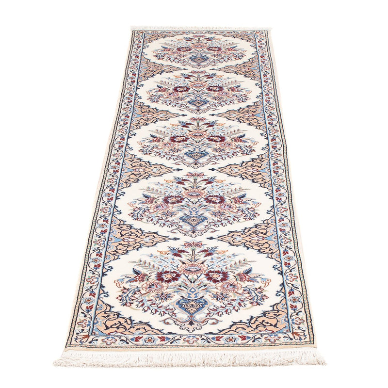 Alfombra de pasillo Alfombra Persa - Nain - Prima - 204 x 50 cm - crema
